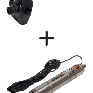 Pompa submersibila apa curata WOLFSON® PS-1300, 750W, 1900L/h, 1 tol + presostat mecanic Gospodarul Profesionist