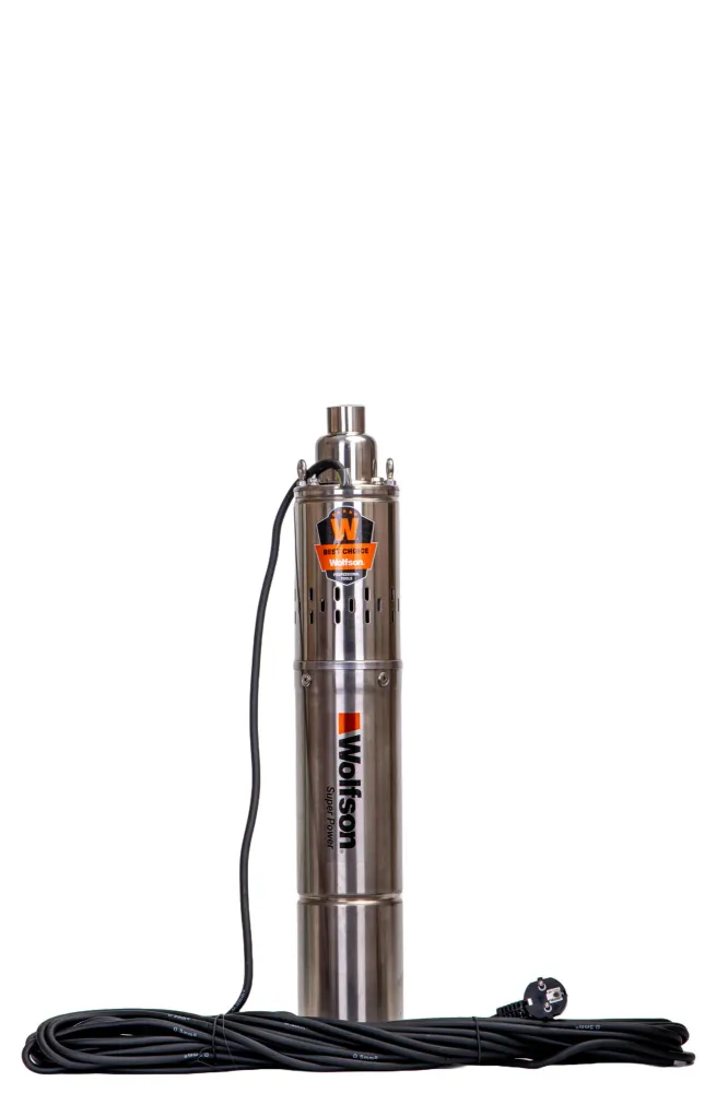 Pompa submersibila apa curata WOLFSON® PS-1300, 750W, cablu 15m, 1900L/h, 1 tol, inaltime max pompare 100m, diametru 100mm