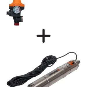 Pompa submersibila apa curata WOLFSON® PS-1300, 750W, 1900L/h, 1 tol + presostat automat Wolfson