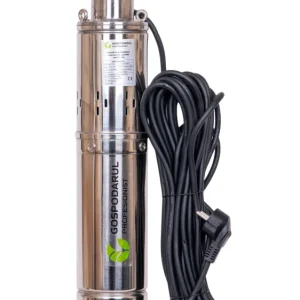 Pompa submersibila pentru apa curata cu snec Gospodarul Profesionist 4QGD 1100W, 1800 l/h, cablu 15m