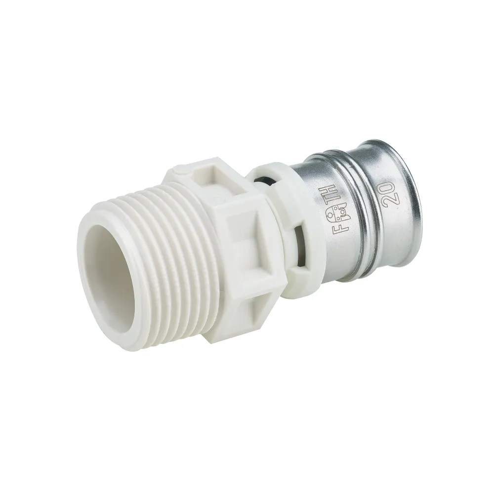 Racord cu filet exterior 16 mm- 3/4" FE, PPSU, FRANKISCHE ALPEX-DUO