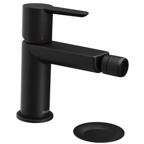 Ravak Puri Baterie bideu monocomanda, ventil click-clack, negru mat