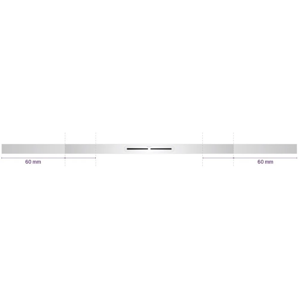 Rigola dus Kessel Linearis Infinity 60 completa 110 cm, crom lucios