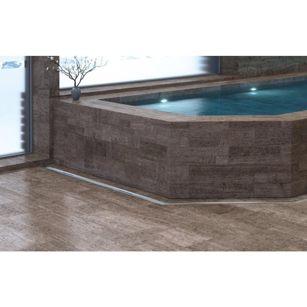 Rigola dus Kessel Linearis Infinity 60 completa 160 cm, crom lucios
