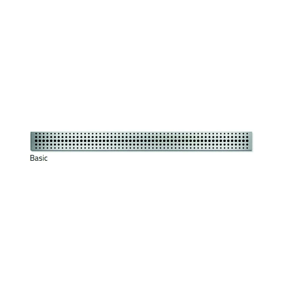 Rigola de interior MCH cu gratar de inox BASIC mata, 350 mm
