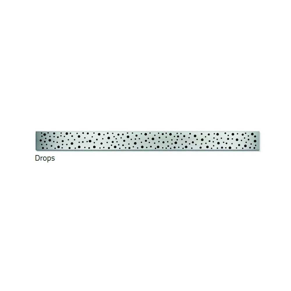 Rigola de interior MCH cu gratar de inox DROPS mata, 750 mm