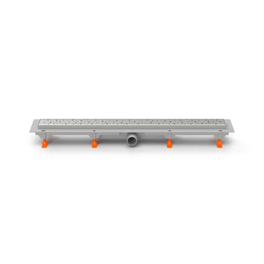 Rigola de interior MCH cu gratar de inox DROPS lucioasa, 950 mm