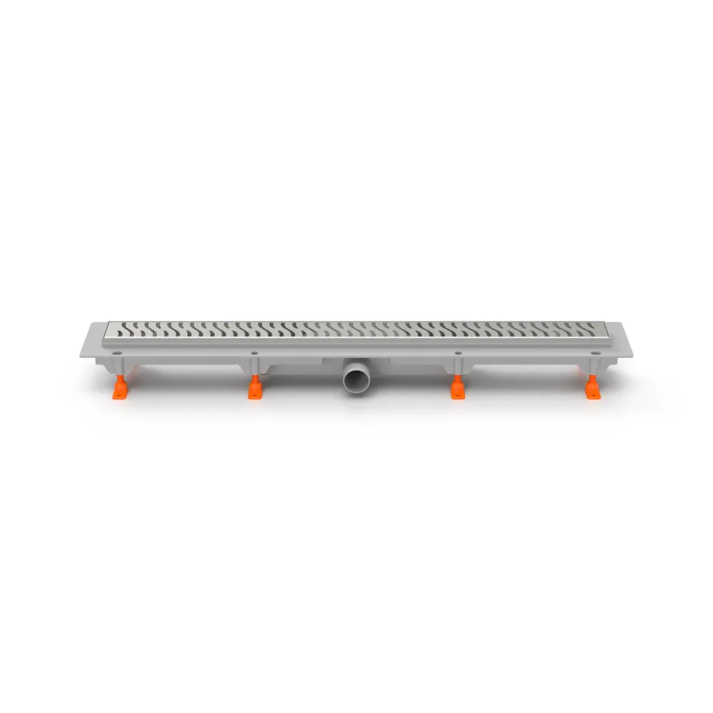 Rigola de interior MCH cu gratar de inox HARMONY lucioasa, 750 mm