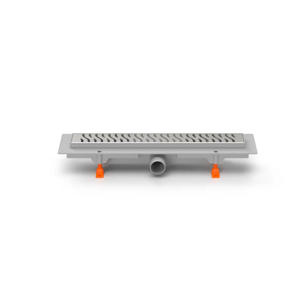 Rigola de interior MCH cu gratar de inox HARMONY lucioasa, 450 mm