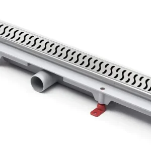 Rigola de interior MCH cu gratar de inox HARMONY lucioasa, 550 mm