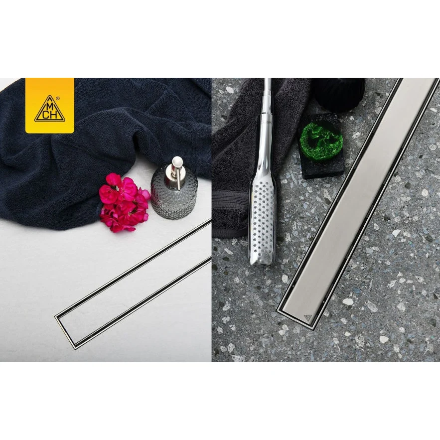 Rigola de interior MCH cu gratar de inox KLASIK/FLOOR lucioasa, 550 mm
