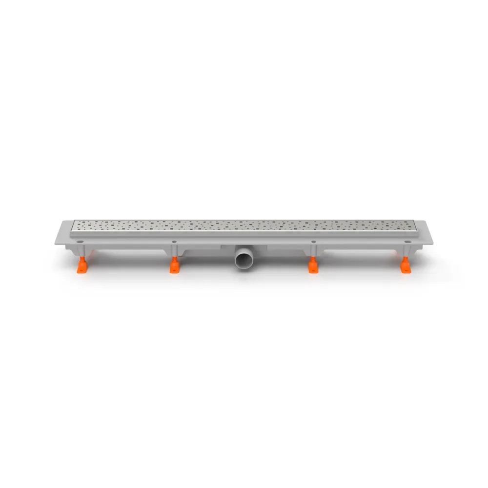 Rigola de interior MCH cu gratar de inox SQUARE lucioasa, 750 mm