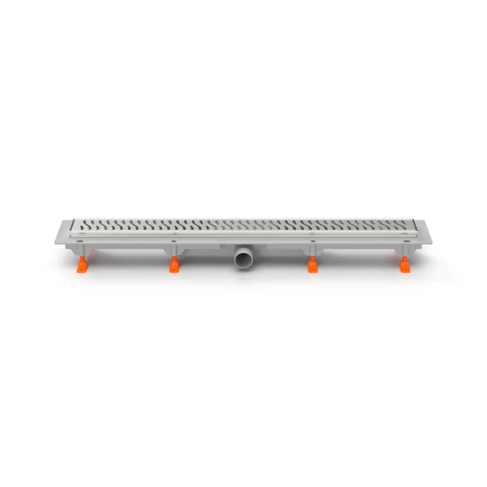 Rigola de interior MCH cu rama si gratar de inox HARMONY lucioasa, 850 mm
