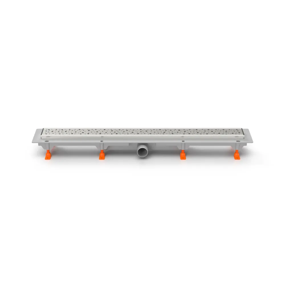 Rigola de interior MCH cu rama si gratar de inox SQUARE lucioasa, 750 mm