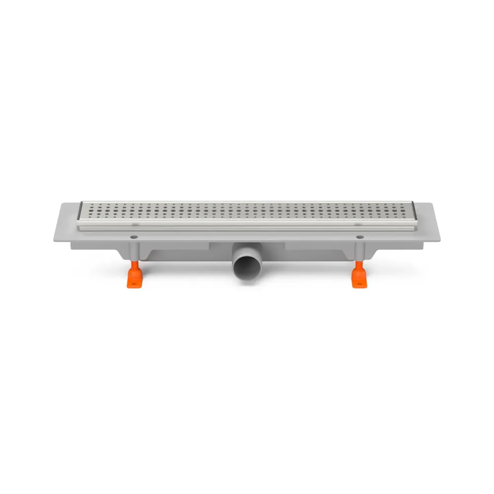 Rigola de interior MCH cu rama si gratar de inox BASIC mata, 350 mm