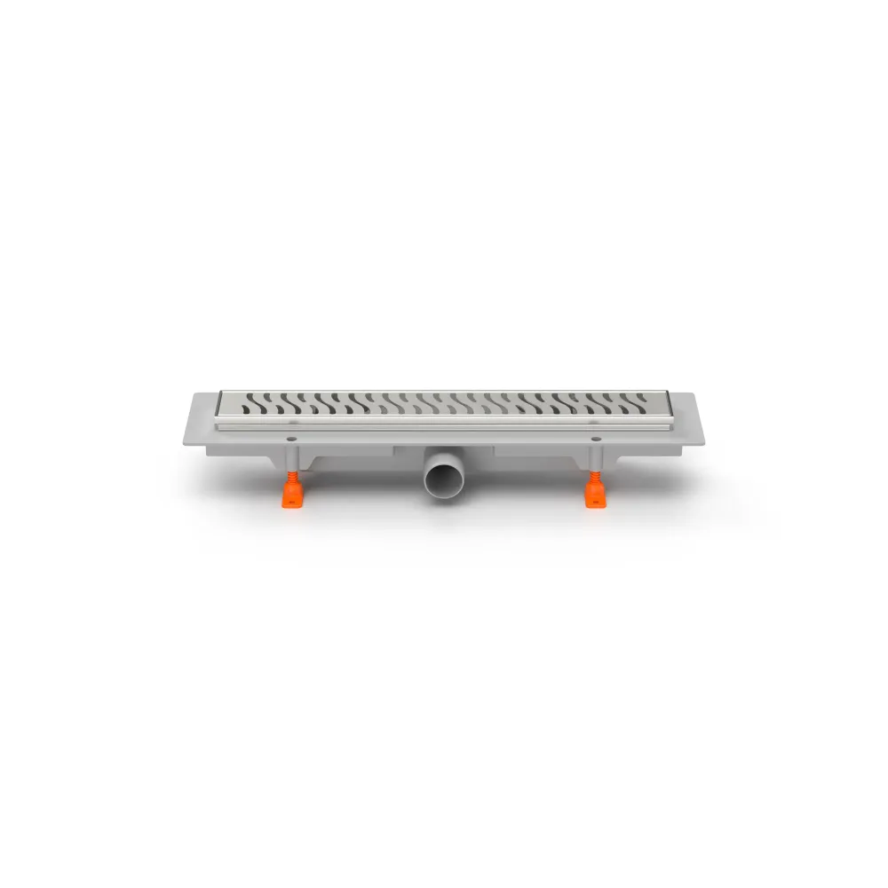 Rigola de interior MCH cu rama si gratar de inox HARMONY lucioasa, 350 mm