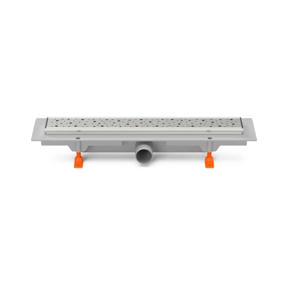 Rigola de interior MCH cu rama si gratar de inox DROPS lucioasa, 350 mm