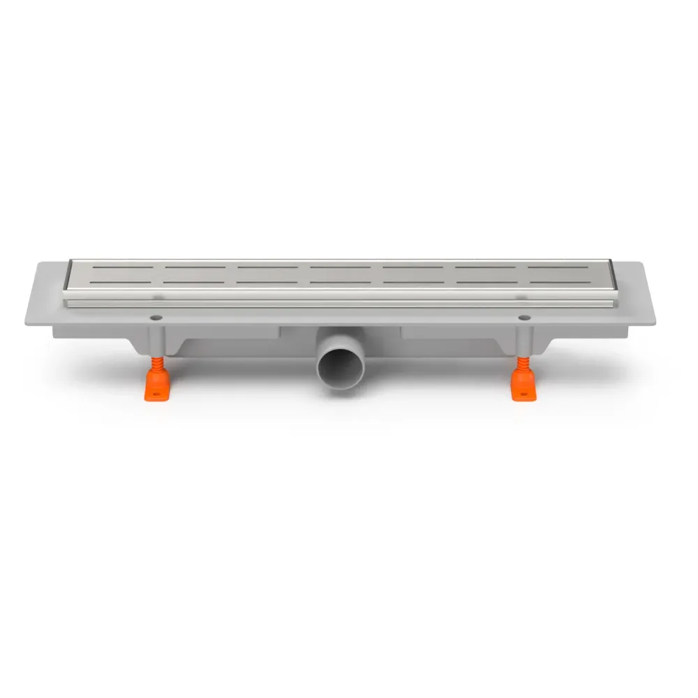Rigola de interior MCH cu rama si gratar de inox LINE lucioasa, 350 mm