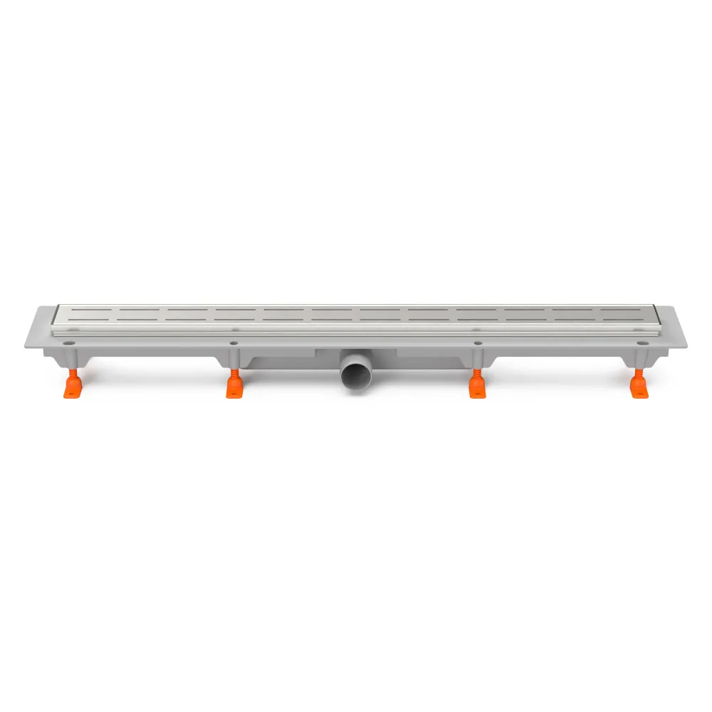 Rigola de interior MCH cu rama si gratar de inox LINE lucioasa, 750 mm