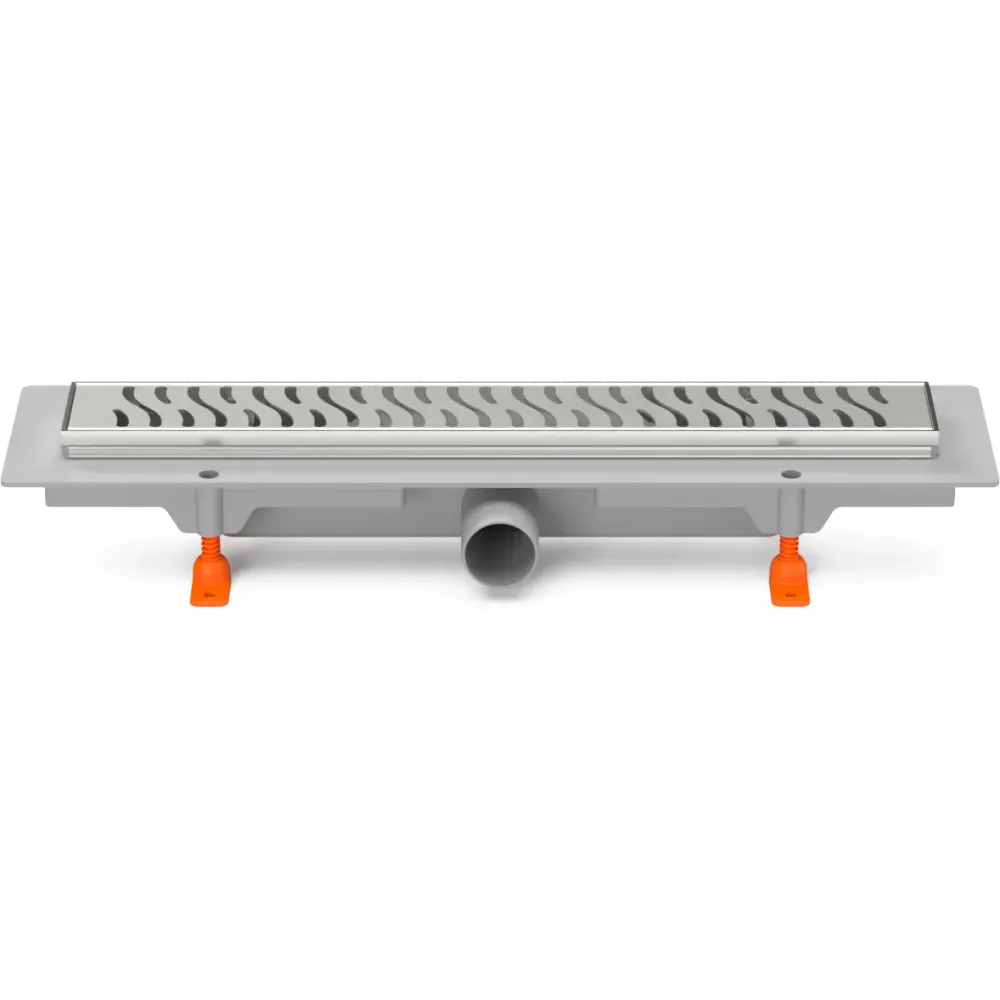 Rigola de interior MCH cu rama si gratar de inox HARMONY lucioasa, 550 mm