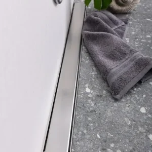 Rigola de interior montate la perete MCH cu gratar de inox KLASIK/FLOOR mata, 450 mm