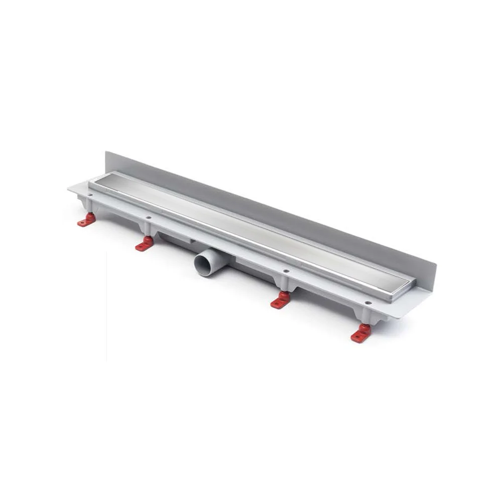 Rigola de interior montate la perete MCH cu gratar de inox KLASIK/FLOOR lucioasa, 650 mm