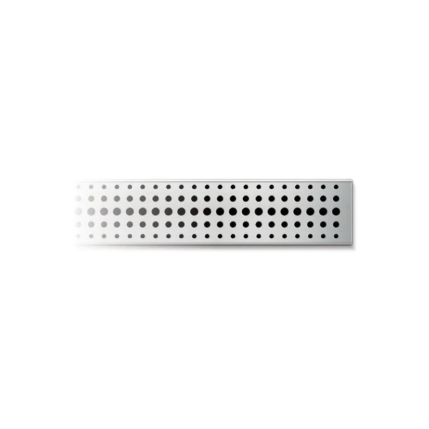 Rigola de interior montate la perete MCH cu rama si gratar de inox BASIC lucioasa, 350 mm