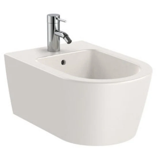Roca Inspira Round Bideu suspendat, 37x56 cm, bej