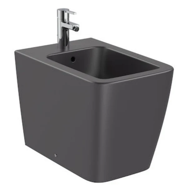 Roca Inspira Square Bideu pe pardoseala, lipit de perete, 37x56 cm, antracit (onyx)