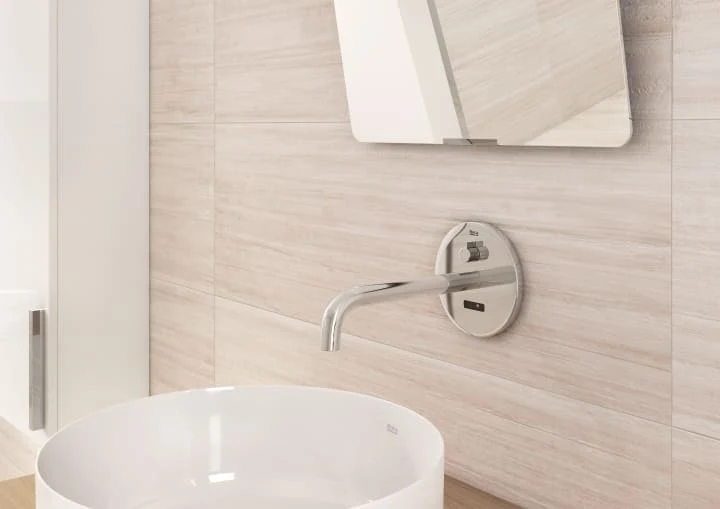 Roca Sentronic Baterie lavoar cu senzor, fara mixare apa, alimentare retea electrica 230V