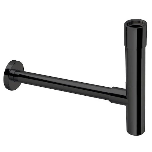 Roca Sifon estetic lavoar, negru lucios (titanium black)