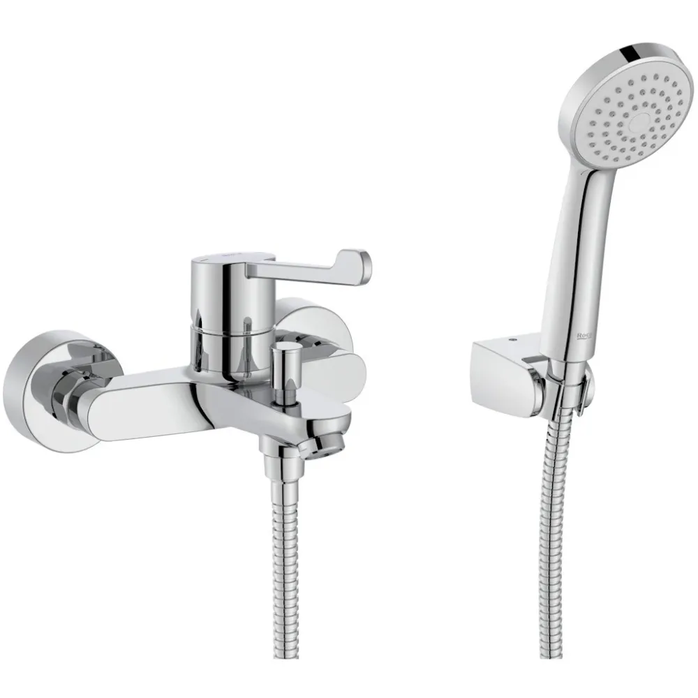 Roca Victoria Pro-N Baterie cada si dus monocomanda cu maner clinic, cu set dus