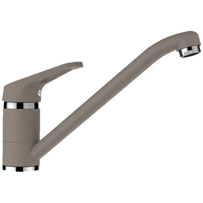 Schock Cosmo Baterie chiuveta bucatarie aspect granit Cristalite monocomanda, gri deschis (concrete)