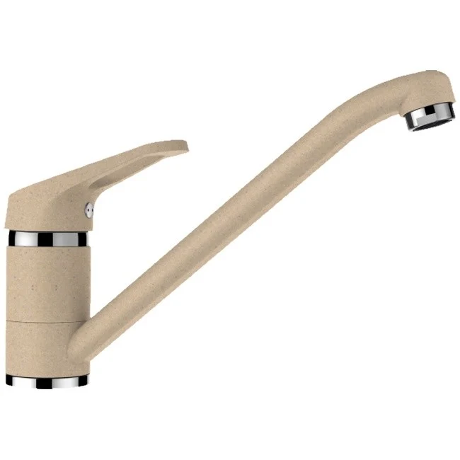 Schock Cosmo Baterie chiuveta bucatarie aspect granit Cristalite monocomanda, crem (moonstone)