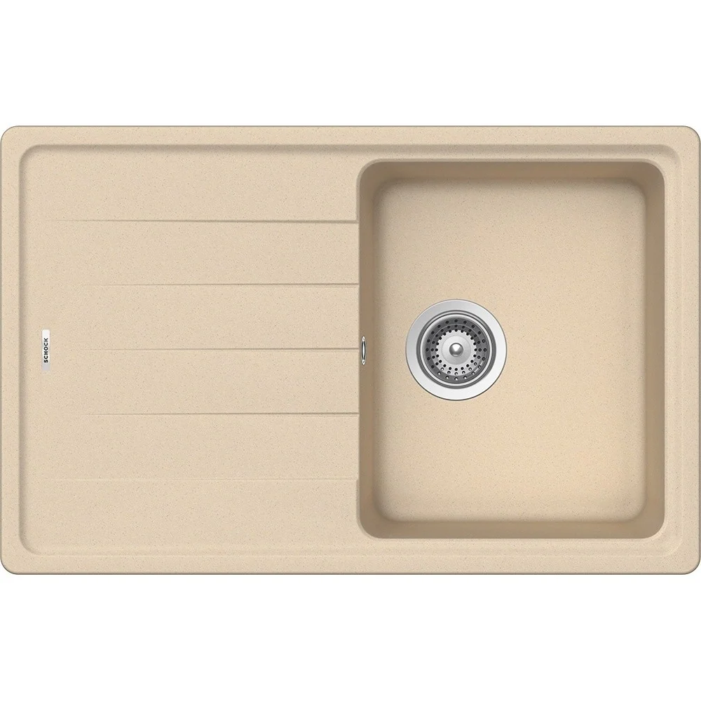 Schock Element D-100S Chiuveta bucatarie granit Cristalite 78x50 cm, crem (moonstone)