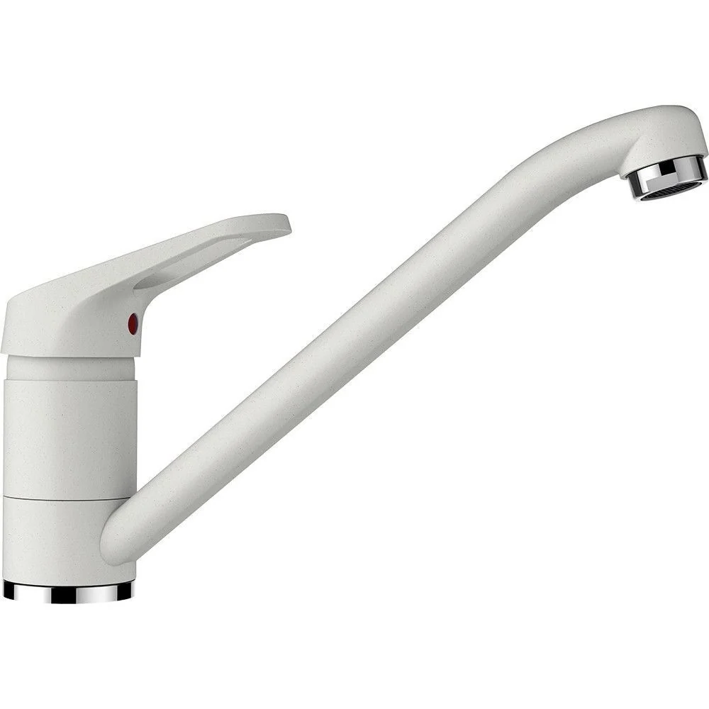 Schock Formhaus D-100 Set chiuveta bucatarie granit Cristalite 86x50 cm si baterie monocomanda Cosmo Alpina, alb