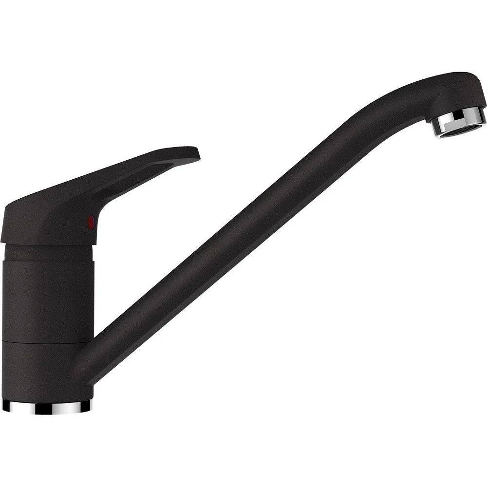 Schock Formhaus D-100S Set chiuveta bucatarie granit Cristalite 78x50 cm si baterie monocomanda Cosmo Nero, negru