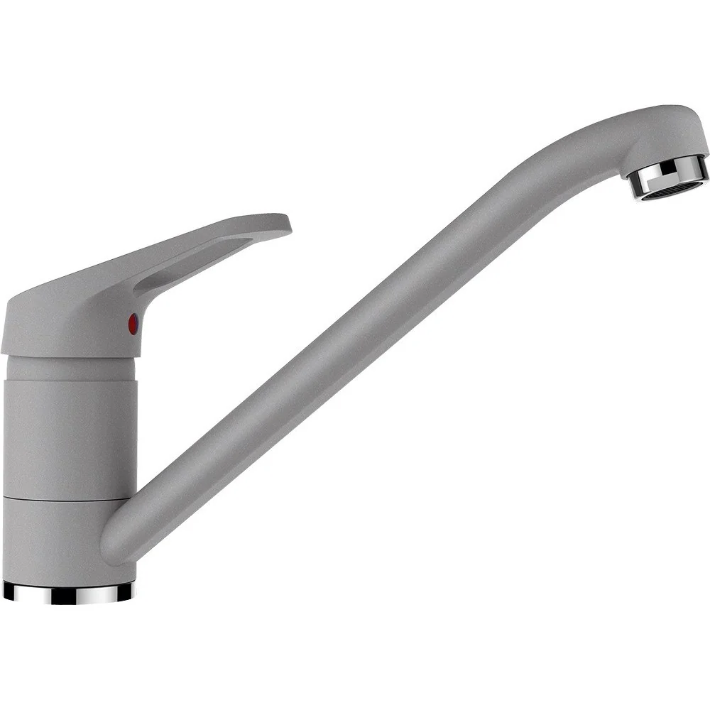 Schock Formhaus D-150L Set chiuveta bucatarie granit Cristalite 100x50 cm si baterie monocomanda Cosmo Croma, gri deschis