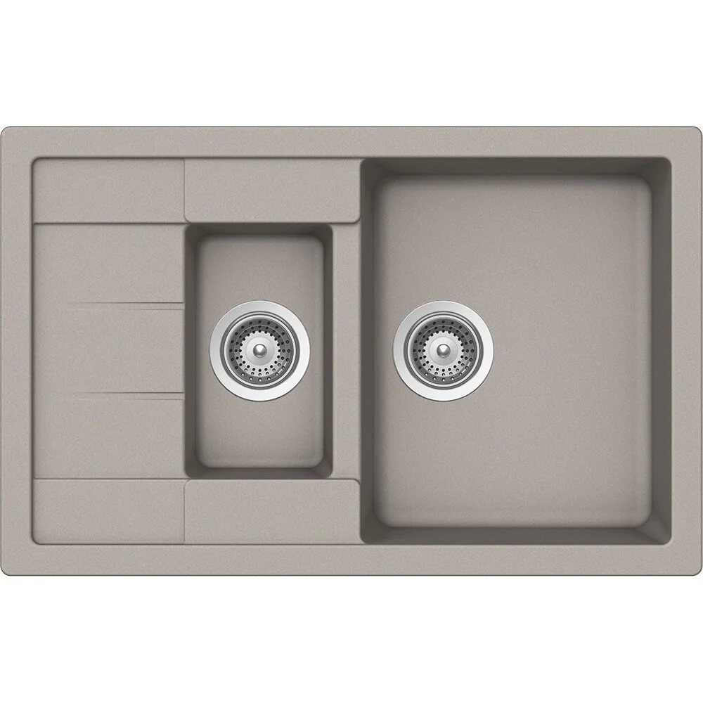 Schock Manhattan D-150S Chiuveta bucatarie granit Cristalite 78x50 cm, gri deschis (concrete)