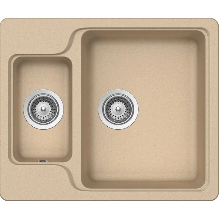 Schock Manhattan N-150 Chiuveta bucatarie granit Cristalite 61x51 cm, crem (moonstone)