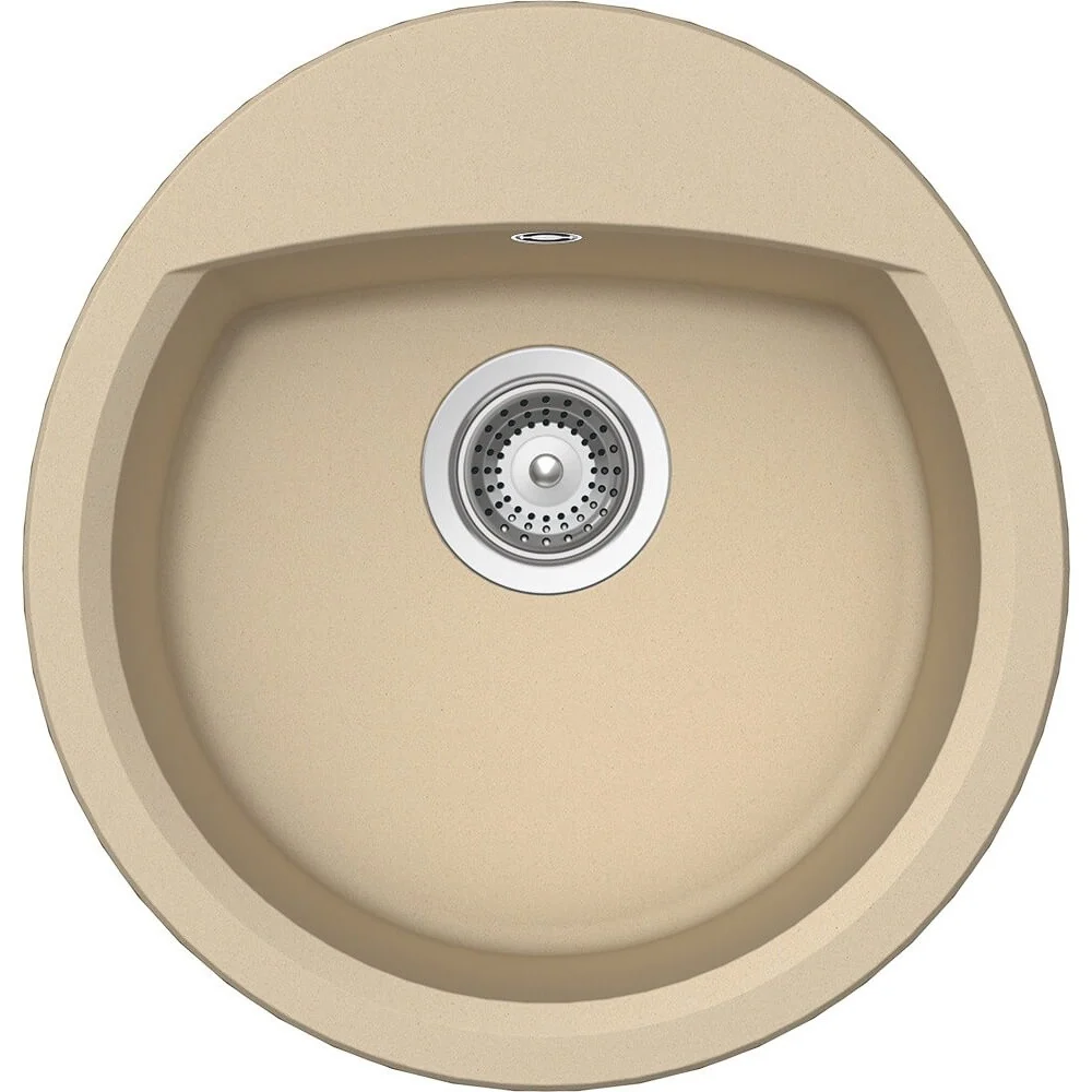 Schock Manhattan R-100 Chiuveta bucatarie granit Cristalite 47x49 cm, crem (moonstone)