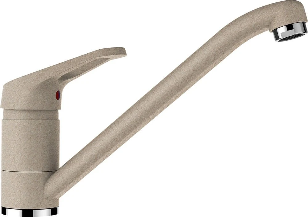 Schock Nemo N-100S Set chiuveta bucatarie granit Cristalite 51x49 cm si baterie Cosmo Sabbia, bej