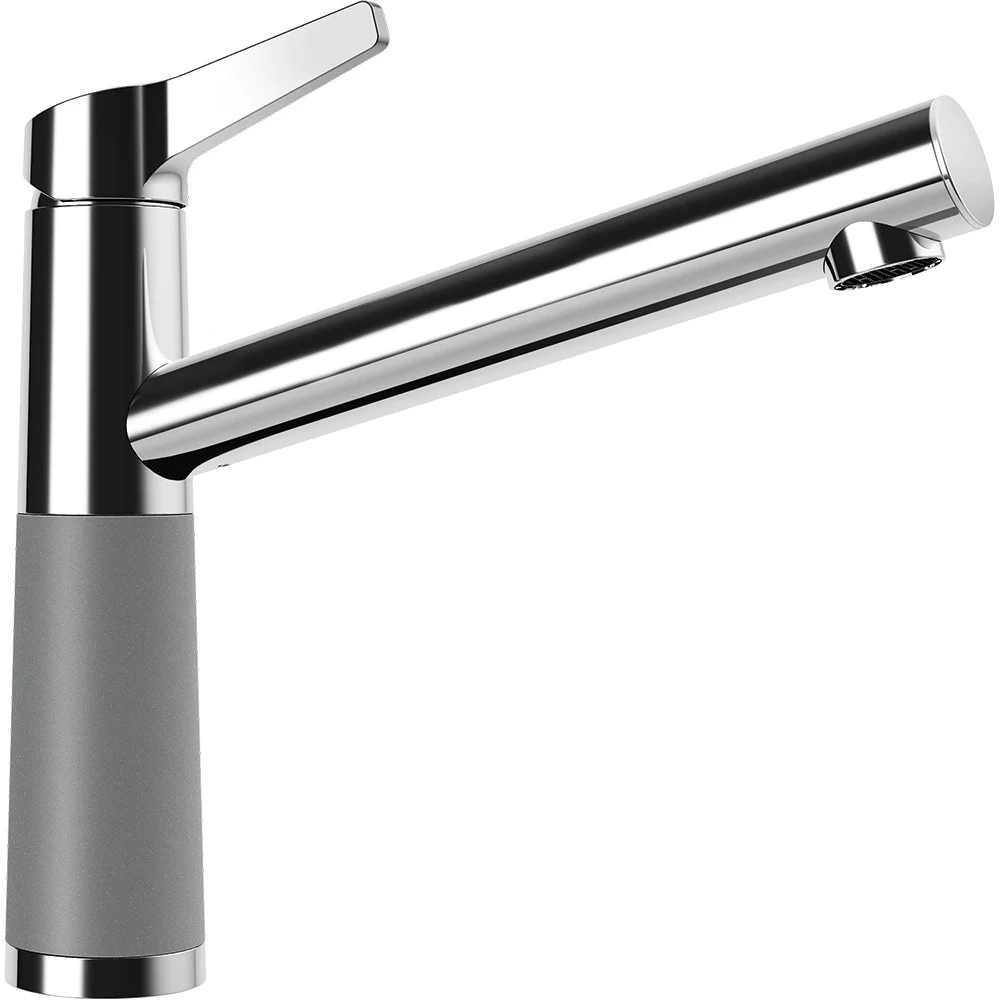 Schock SC-510 Baterie chiuveta bucatarie aspect granit Cristalite monocomanda, crom/gri (croma)