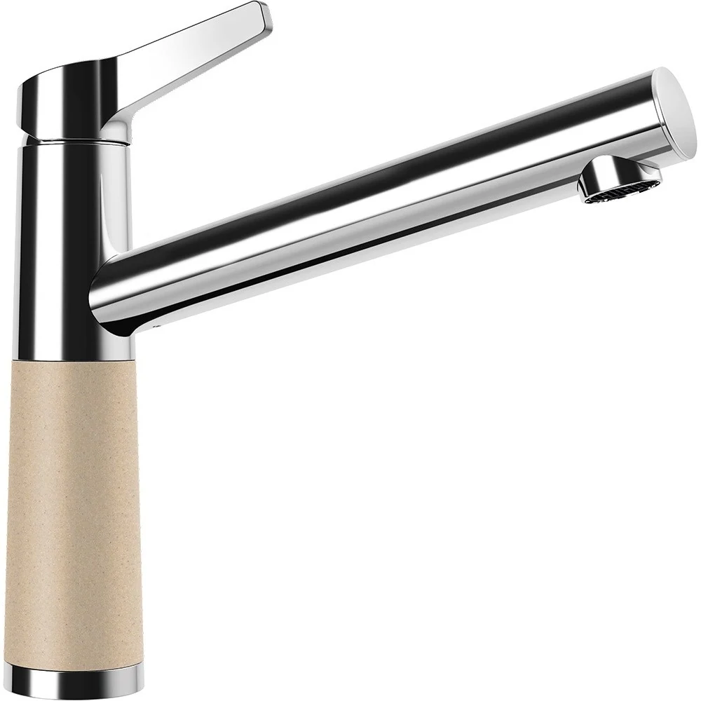 Schock SC-510 Baterie chiuveta bucatarie aspect granit Cristalite monocomanda, crom/crem (moonstone)