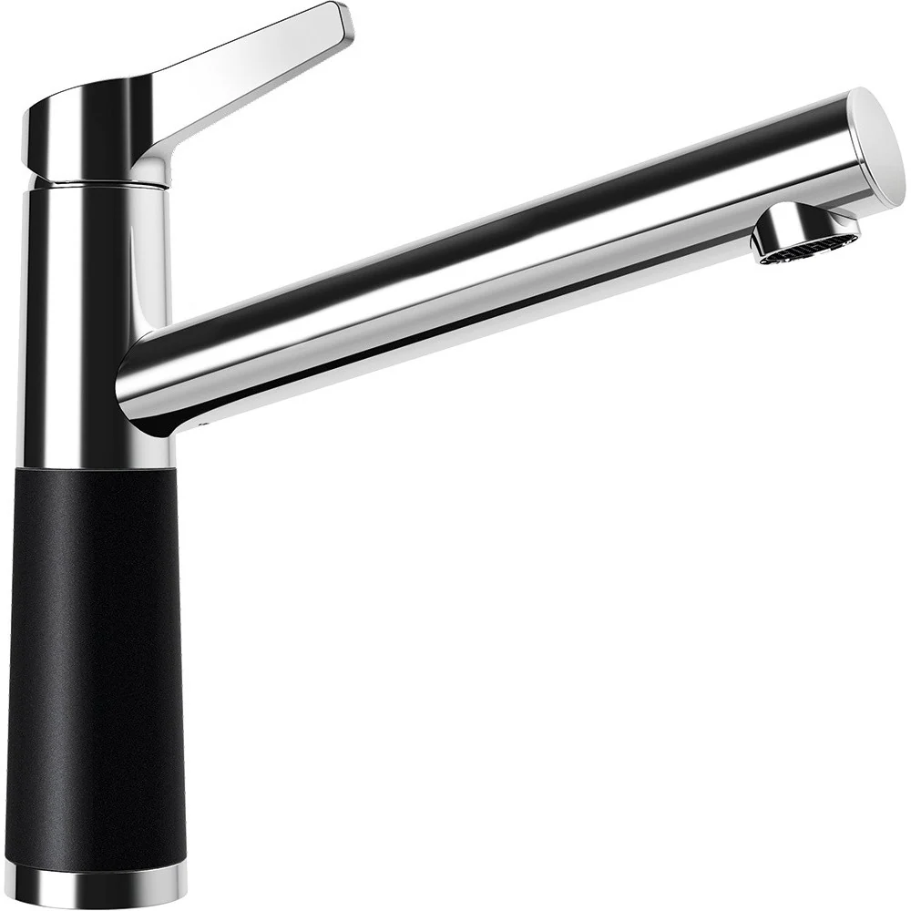 Schock SC-510 Baterie chiuveta bucatarie aspect granit Cristadur monocomanda, crom/negru intens (puro)