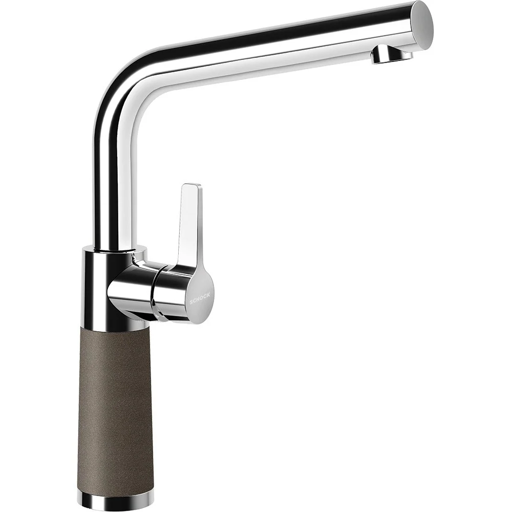 Schock SC-540 Baterie chiuveta bucatarie aspect granit Cristadur monocomanda, crom/bronz (bronze)