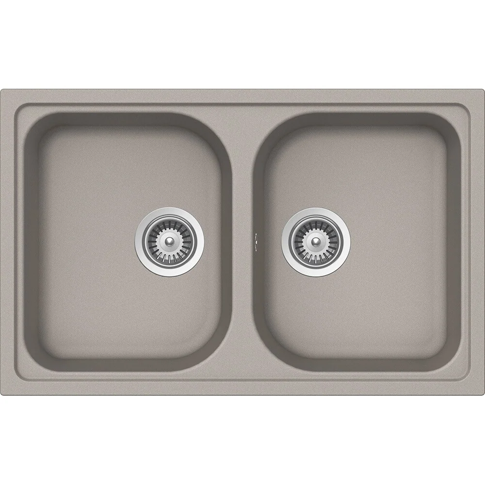 Schock Viola N-200S Chiuveta bucatarie granit Cristalite 79x50 cm, gri deschis (concrete)