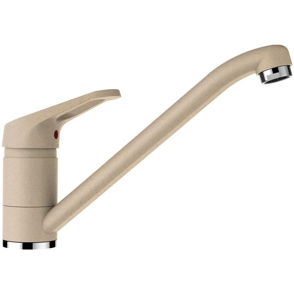 Schock Viola N-200S Set chiuveta bucatarie granit Cristalite 79x50 cm si baterie monocomanda Cosmo Moonstone, crem