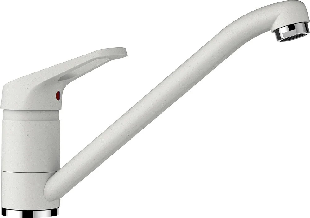 Schock Viola N-200S Set chiuveta bucatarie granit Cristalite 79x50 cm si baterie monocomanda Cosmo Alpina, alb