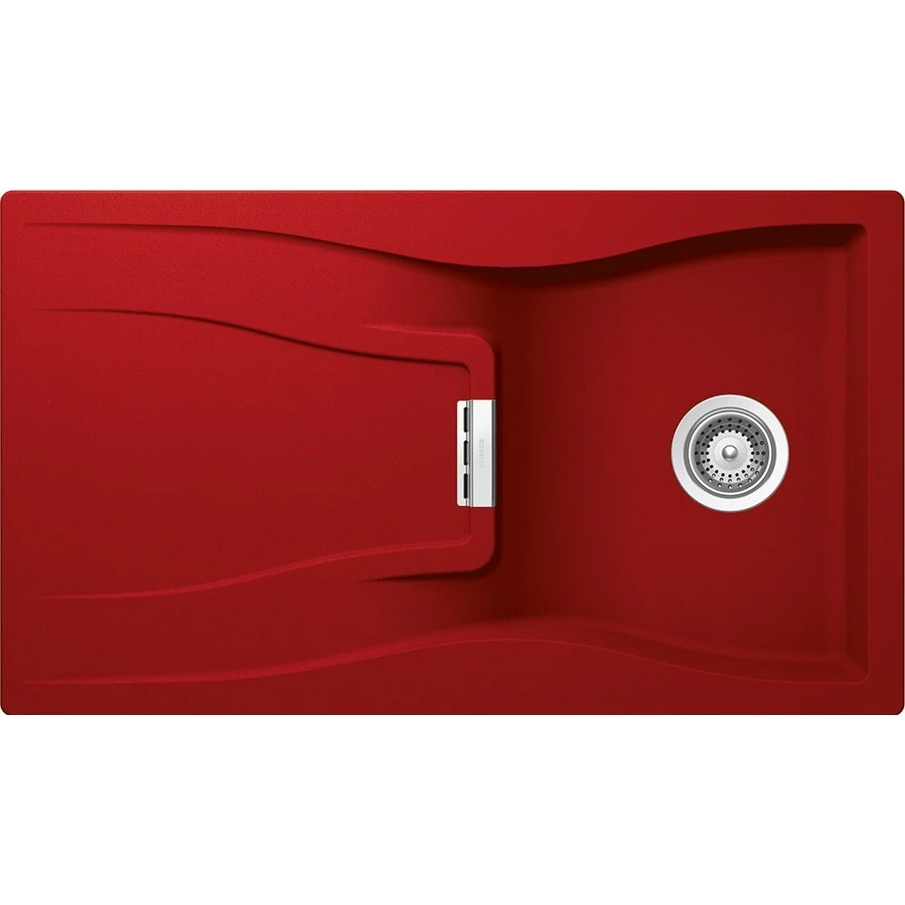Schock Waterfall D-100 Chiuveta bucatarie granit Cristadur 86x50 cm, rosu (rouge)